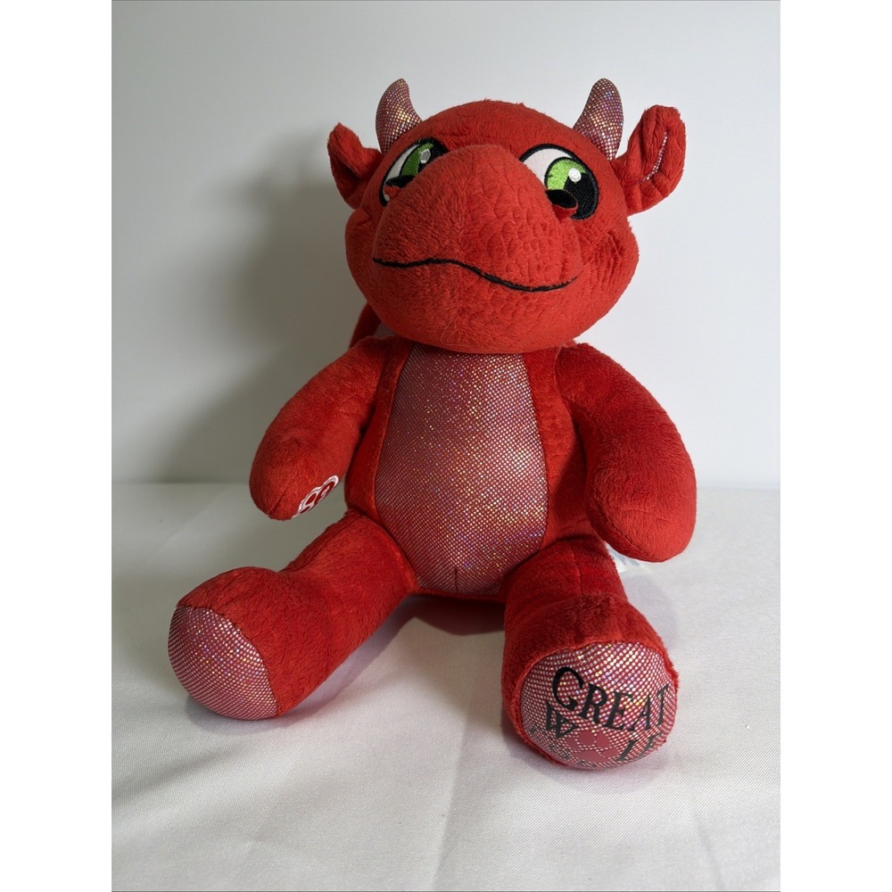 Build A Bear Magic Quest Red Dragon Ellie 15" Plush Stuffed Great Wolf Lodge